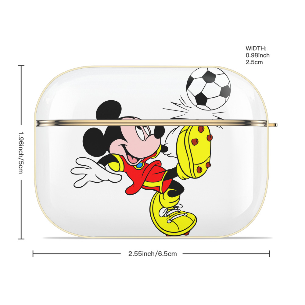 ミッキーマウス Mickey Mouse 【AirPods Pro用】ハードシェル保護ケース｜耐衝撃・防指紋・カラビナ付き商品仕様