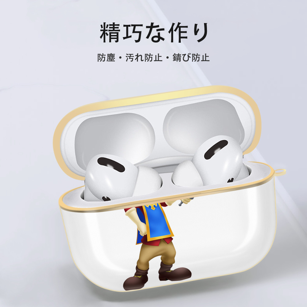 ミッキーマウス Mickey Mouse 【AirPods Pro用】ハードシェル保護ケース｜耐衝撃・防指紋・カラビナ付き商品仕様