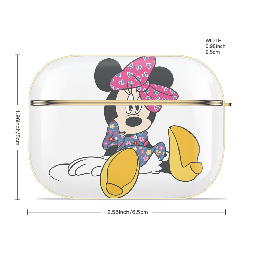 ミッキーマウス Mickey Mouse 【AirPods Pro用】ハードシェル保護ケース｜耐衝撃・防指紋・カラビナ付き商品仕様