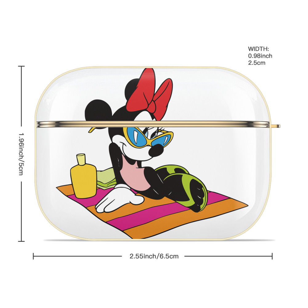 ミッキーマウス Mickey Mouse 【AirPods Pro用】ハードシェル保護ケース｜耐衝撃・防指紋・カラビナ付き商品仕様