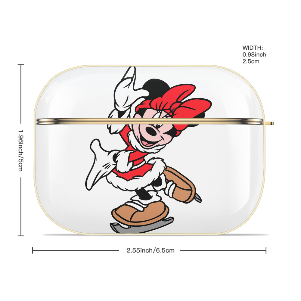 ミッキーマウス Mickey Mouse 【AirPods Pro用】ハードシェル保護ケース｜耐衝撃・防指紋・カラビナ付き商品仕様