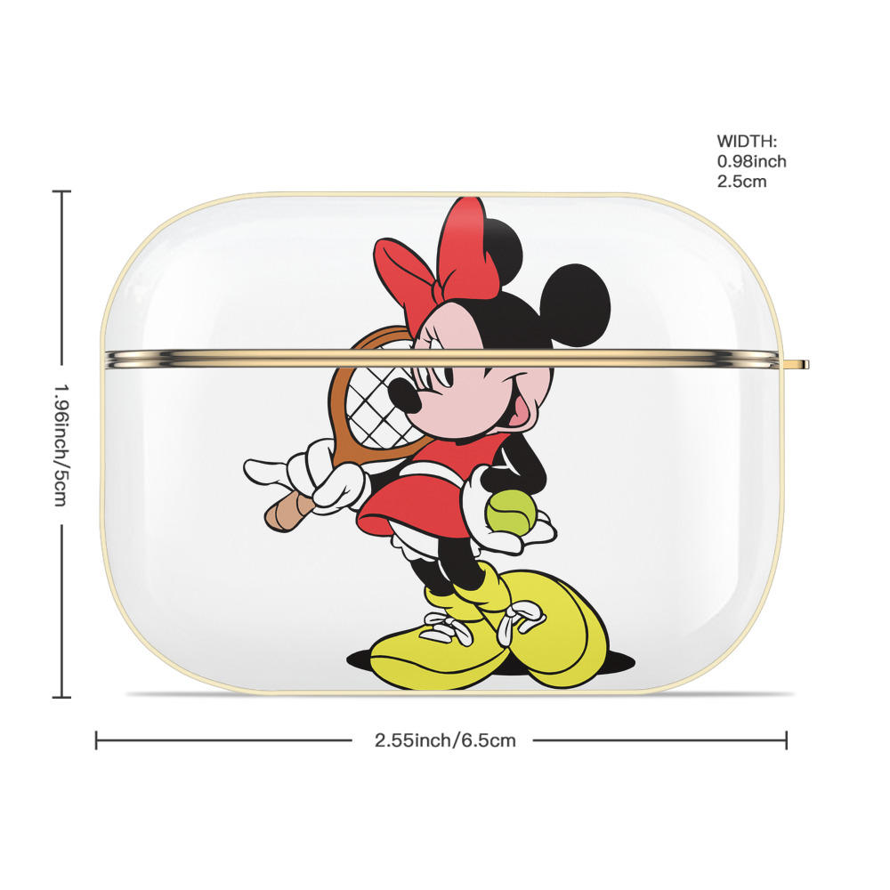 ミッキーマウス Mickey Mouse 【AirPods Pro用】ハードシェル保護ケース｜耐衝撃・防指紋・カラビナ付き商品仕様