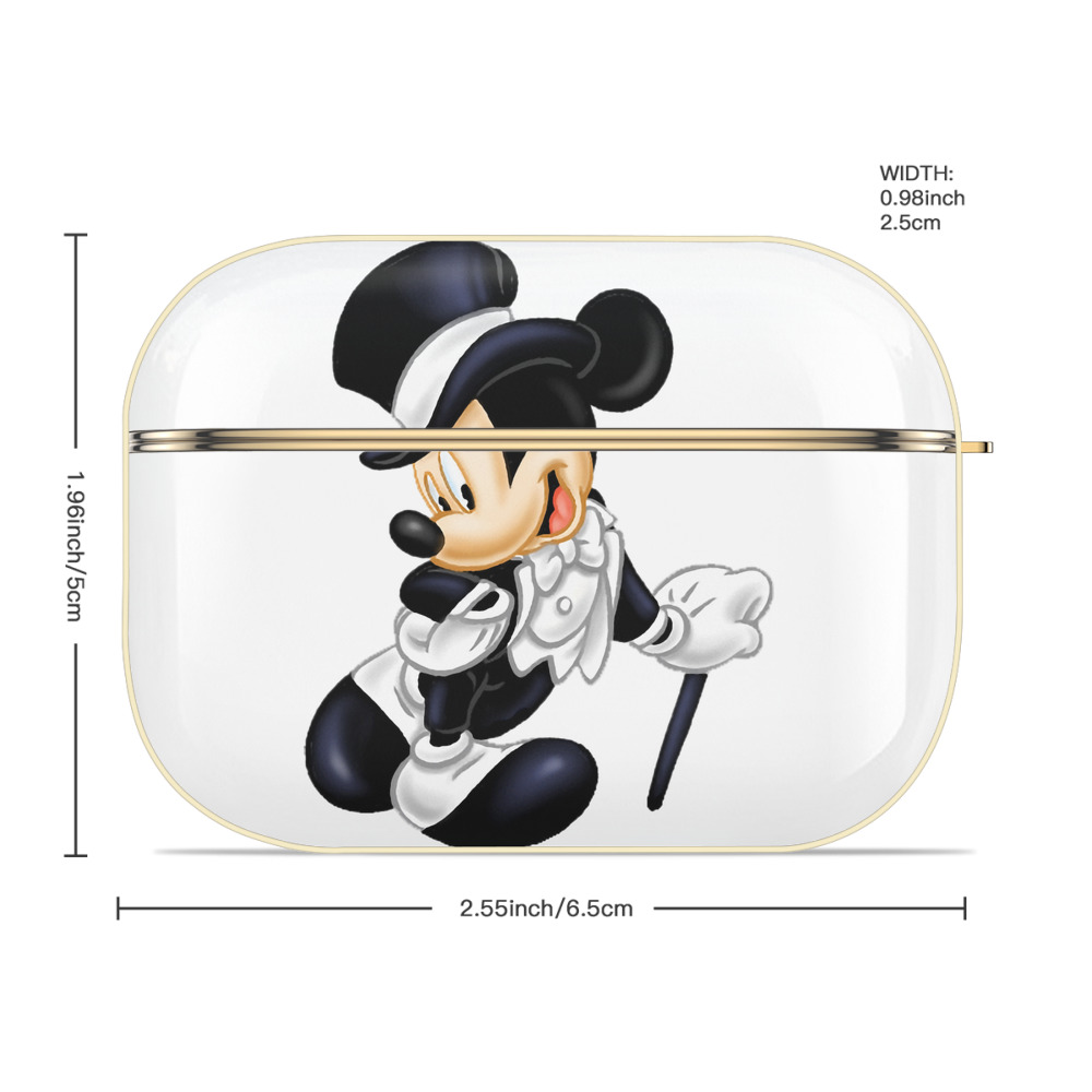 ミッキーマウス Mickey Mouse 【AirPods Pro用】ハードシェル保護ケース｜耐衝撃・防指紋・カラビナ付き商品仕様