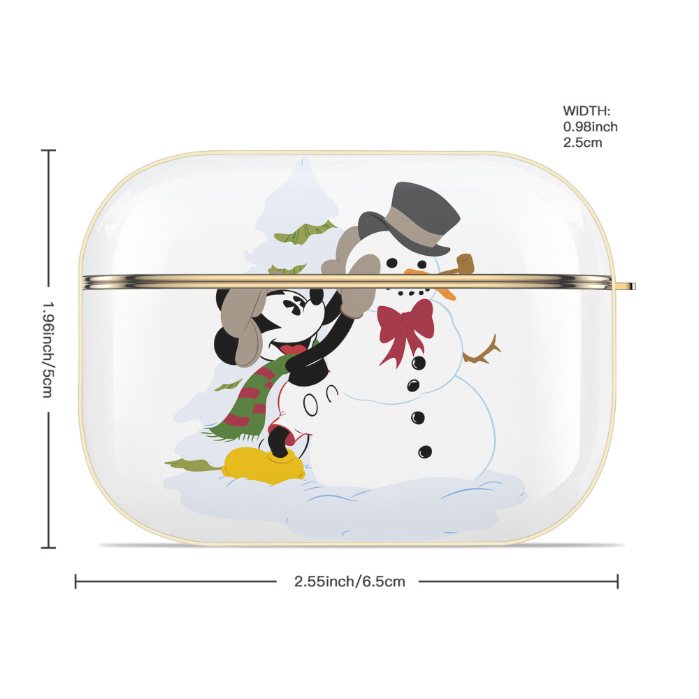 ミッキーマウス Mickey Mouse 【AirPods Pro用】ハードシェル保護ケース｜耐衝撃・防指紋・カラビナ付き商品仕様