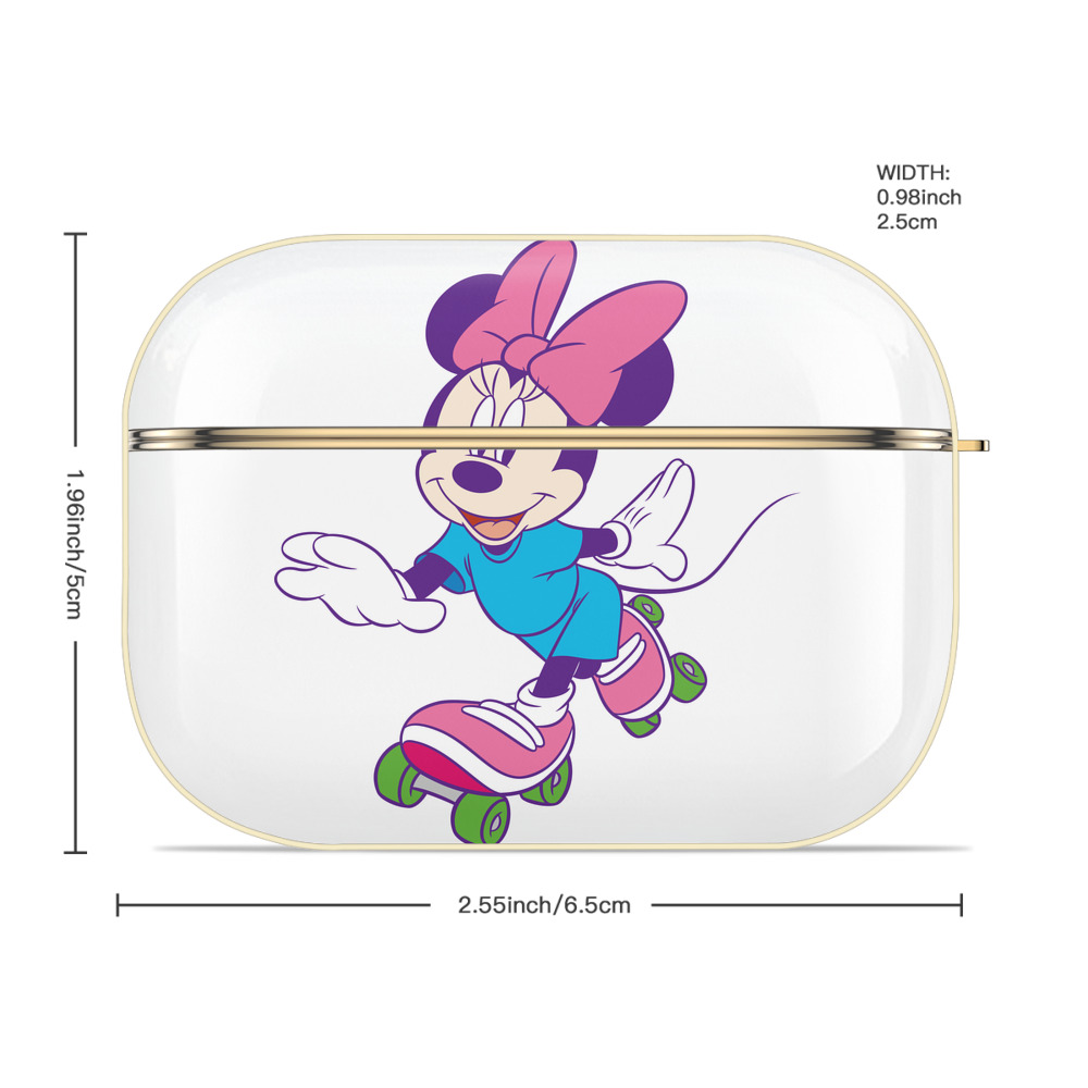 ミッキーマウス Mickey Mouse 【AirPods Pro用】ハードシェル保護ケース｜耐衝撃・防指紋・カラビナ付き商品仕様