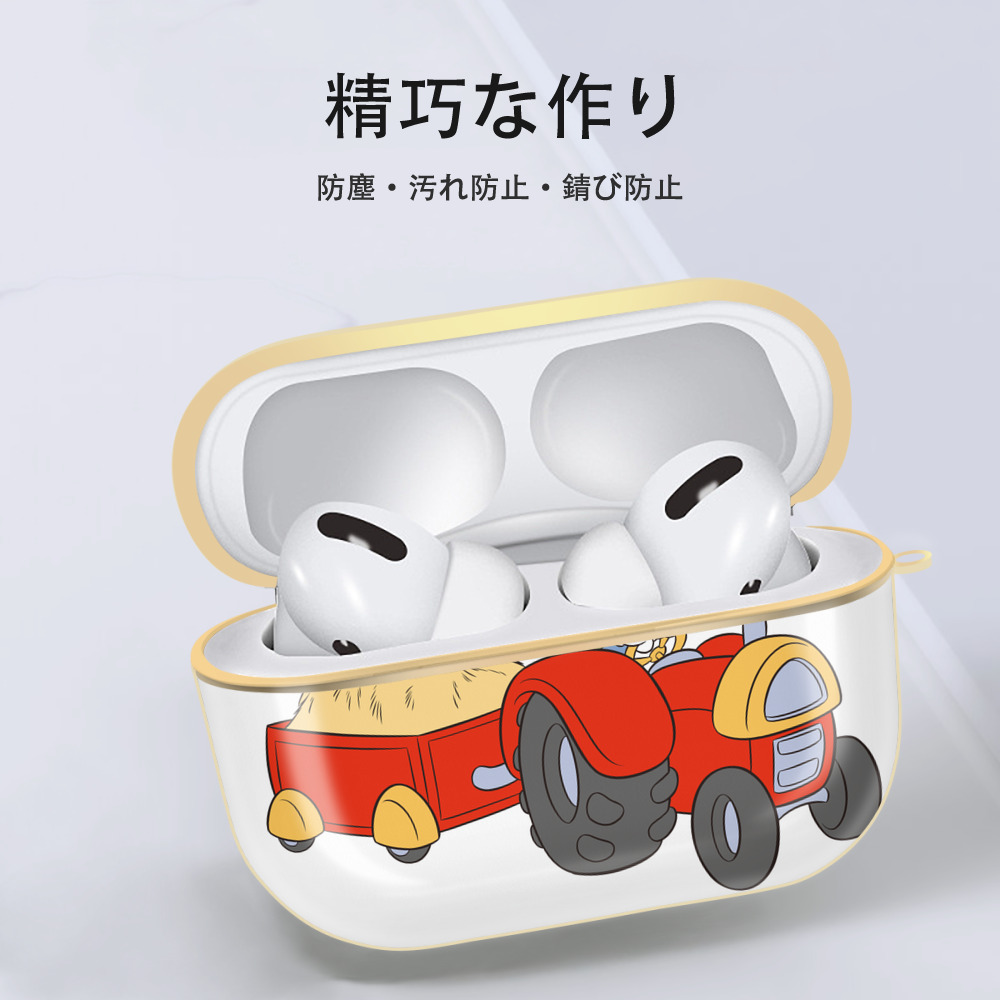 ミッキーマウス Mickey Mouse 【AirPods Pro用】ハードシェル保護ケース｜耐衝撃・防指紋・カラビナ付き商品仕様