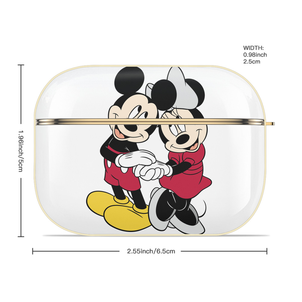 ミッキーマウス Mickey Mouse 【AirPods Pro用】ハードシェル保護ケース｜耐衝撃・防指紋・カラビナ付き商品仕様