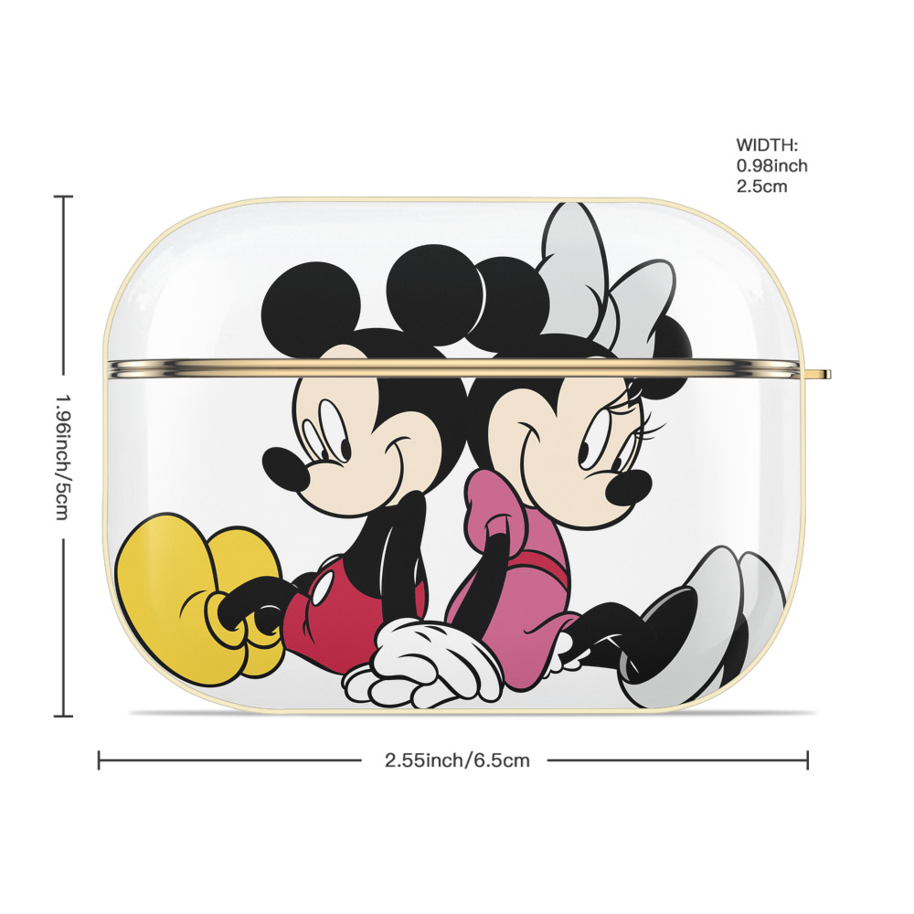 ミッキーマウス Mickey Mouse 【AirPods Pro用】ハードシェル保護ケース｜耐衝撃・防指紋・カラビナ付き商品仕様