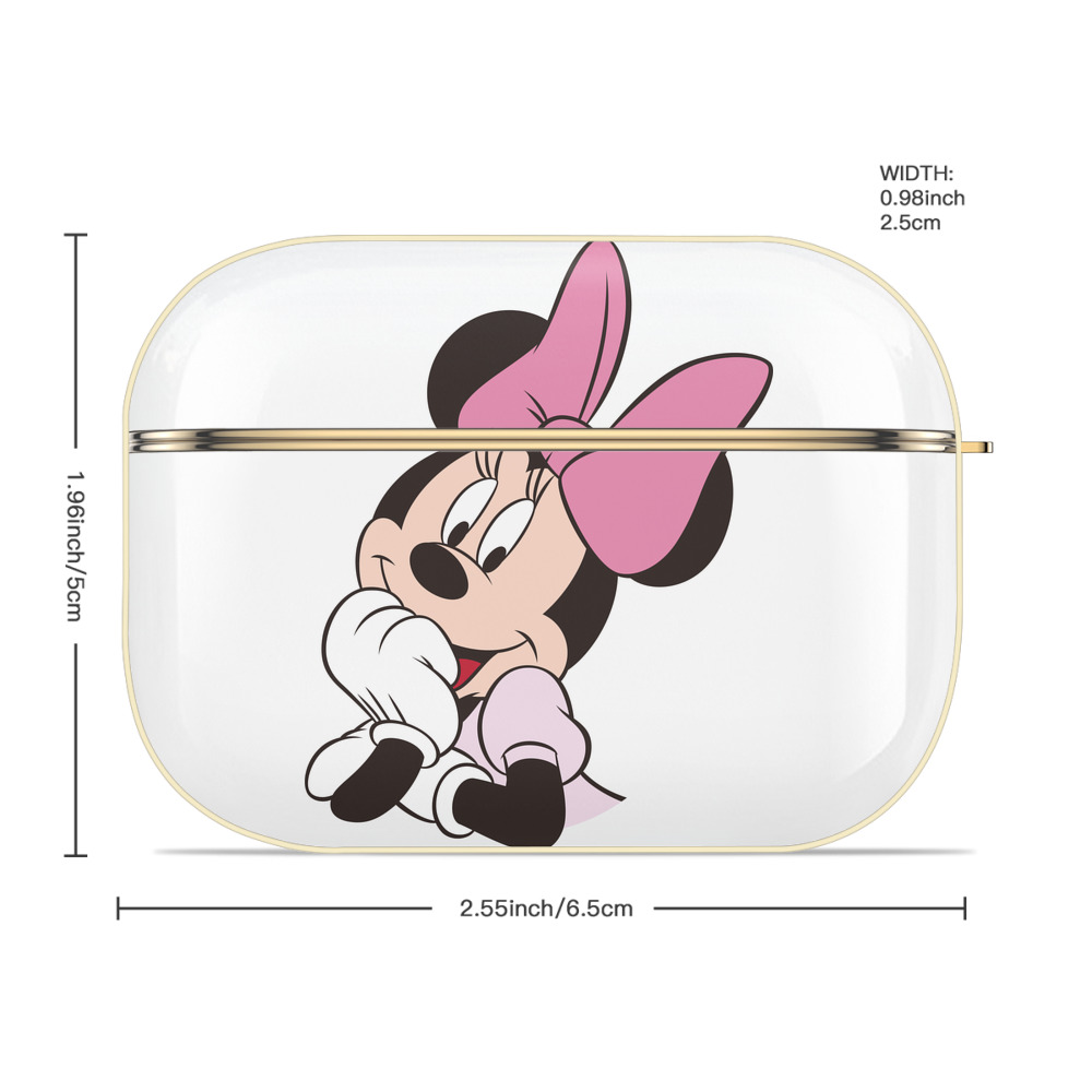 ミッキーマウス Mickey Mouse 【AirPods Pro用】ハードシェル保護ケース｜耐衝撃・防指紋・カラビナ付き商品仕様
