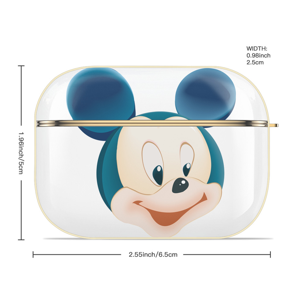 ミッキーマウス Mickey Mouse 【AirPods Pro用】ハードシェル保護ケース｜耐衝撃・防指紋・カラビナ付き商品仕様