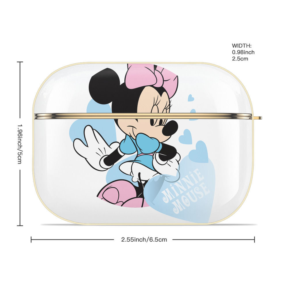 ミッキーマウス Mickey Mouse 【AirPods Pro用】ハードシェル保護ケース｜耐衝撃・防指紋・カラビナ付き商品仕様