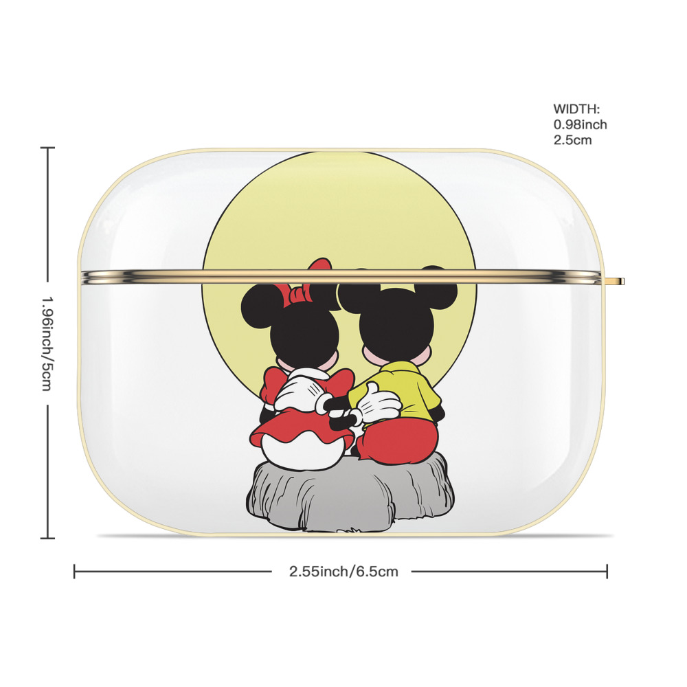 ミッキーマウス Mickey Mouse 【AirPods Pro用】ハードシェル保護ケース｜耐衝撃・防指紋・カラビナ付き商品仕様