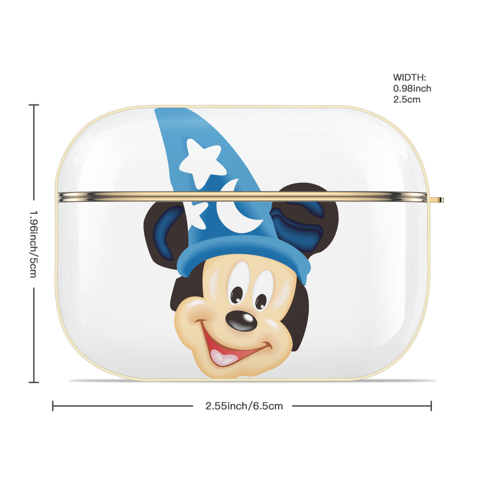 ミッキーマウス Mickey Mouse 【AirPods Pro用】ハードシェル保護ケース｜耐衝撃・防指紋・カラビナ付き商品仕様