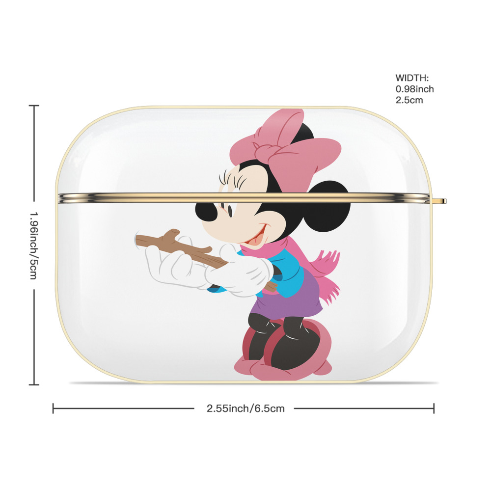 ミッキーマウス Mickey Mouse 【AirPods Pro用】ハードシェル保護ケース｜耐衝撃・防指紋・カラビナ付き商品仕様