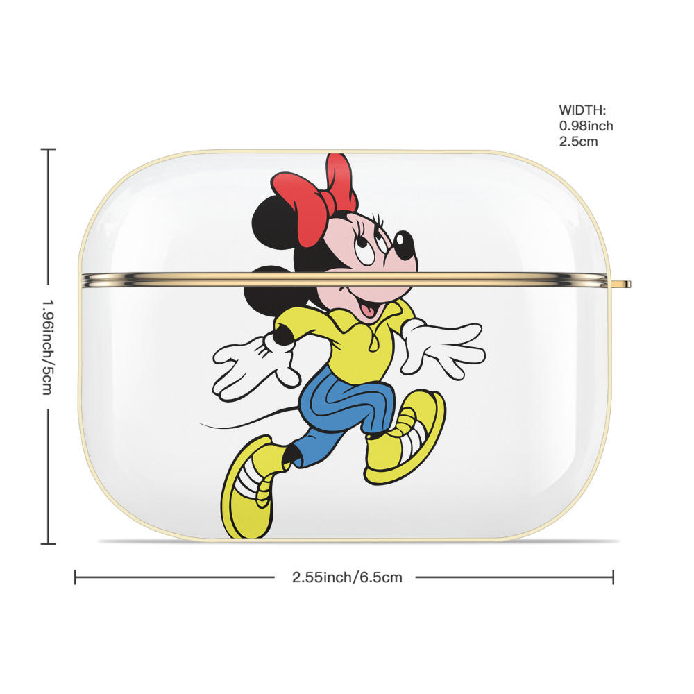 ミッキーマウス Mickey Mouse 【AirPods Pro用】ハードシェル保護ケース｜耐衝撃・防指紋・カラビナ付き商品仕様