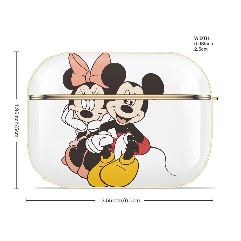 ミッキーマウス Mickey Mouse 【AirPods Pro用】ハードシェル保護ケース｜耐衝撃・防指紋・カラビナ付き商品仕様