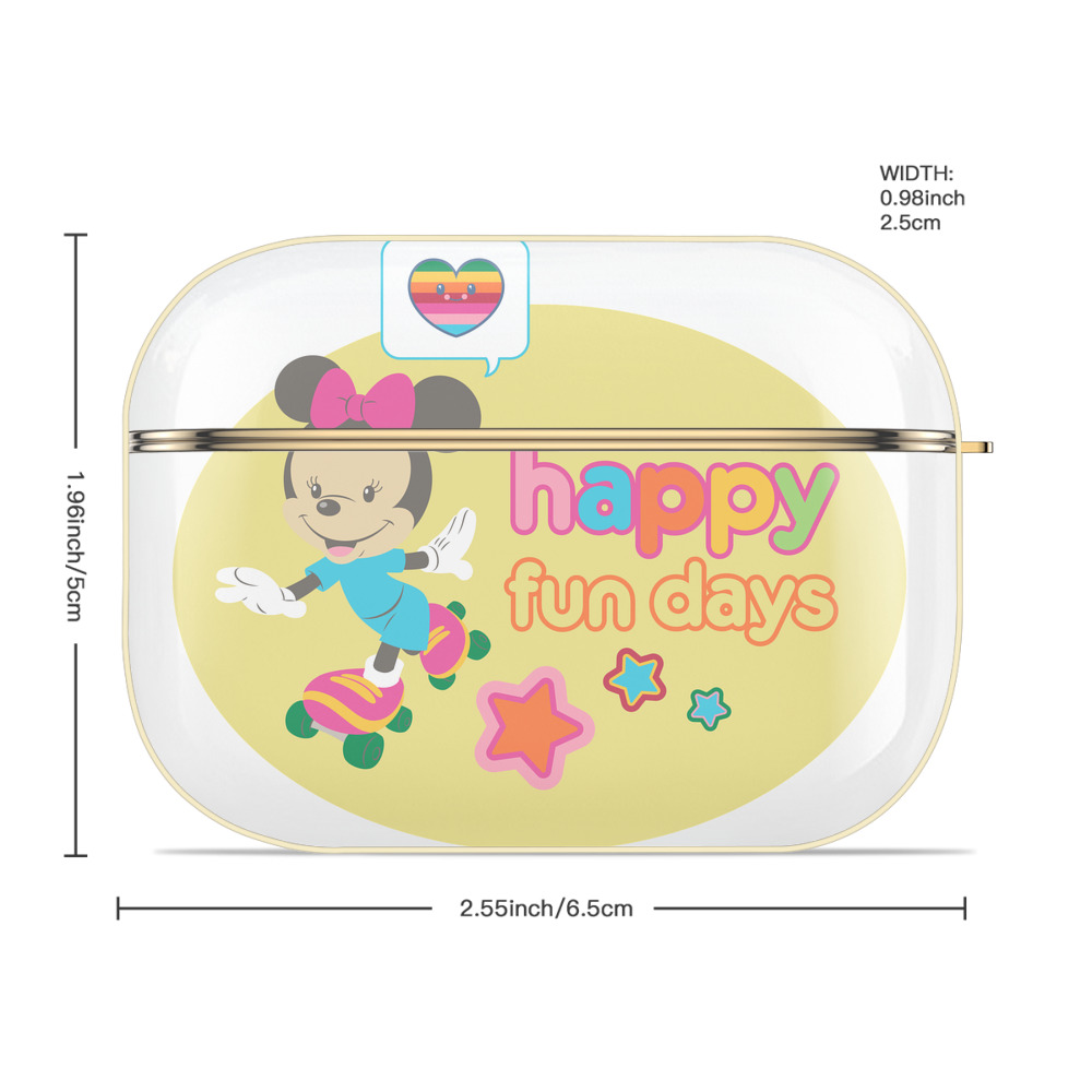 ミッキーマウス Mickey Mouse 【AirPods Pro用】ハードシェル保護ケース｜耐衝撃・防指紋・カラビナ付き商品仕様