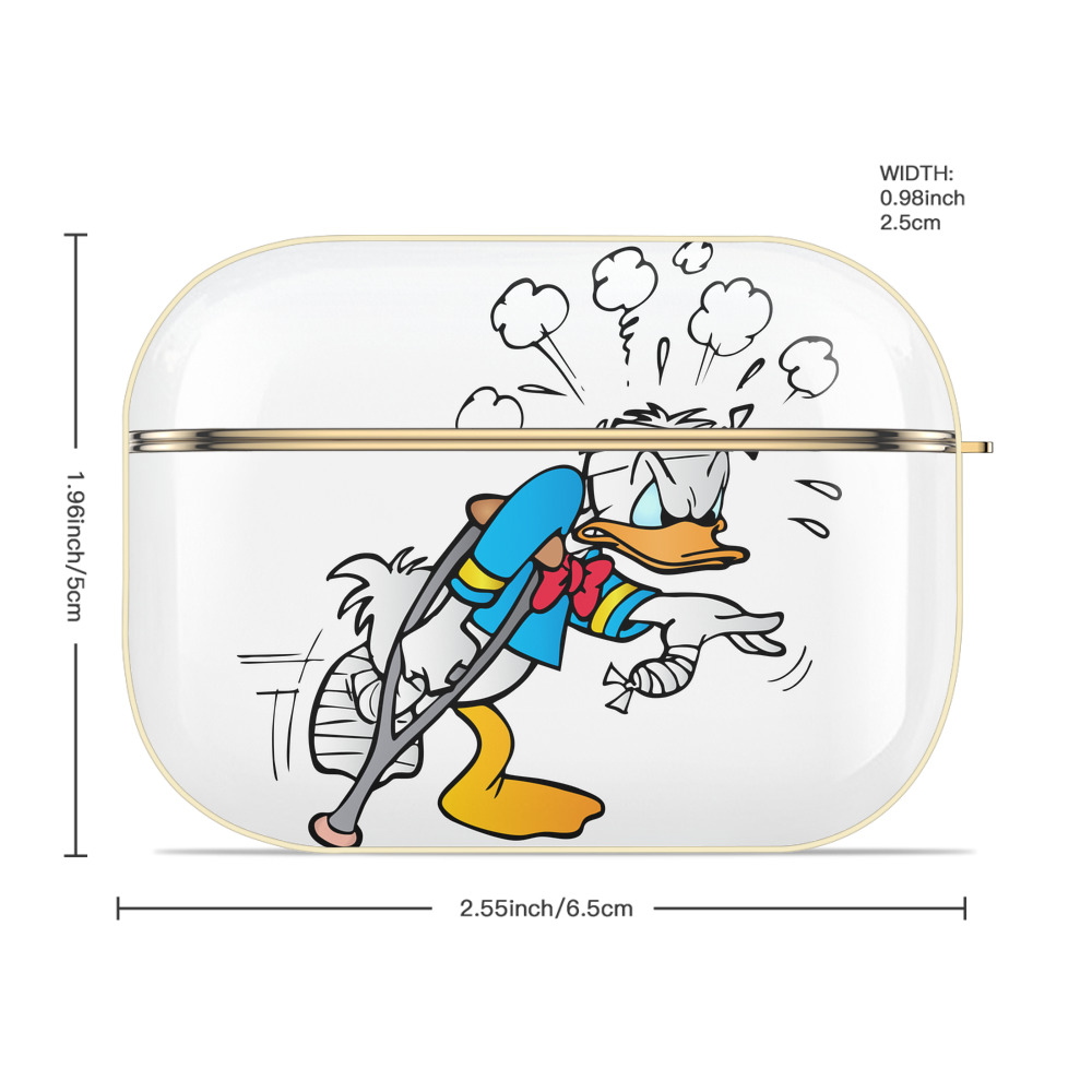 ミッキーマウス Mickey Mouse 【AirPods Pro用】ハードシェル保護ケース｜耐衝撃・防指紋・カラビナ付き商品仕様