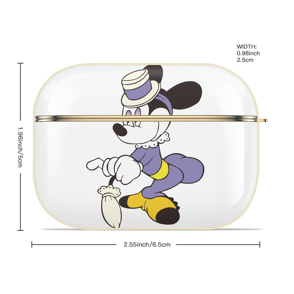 ミッキーマウス Mickey Mouse 【AirPods Pro用】ハードシェル保護ケース｜耐衝撃・防指紋・カラビナ付き商品仕様