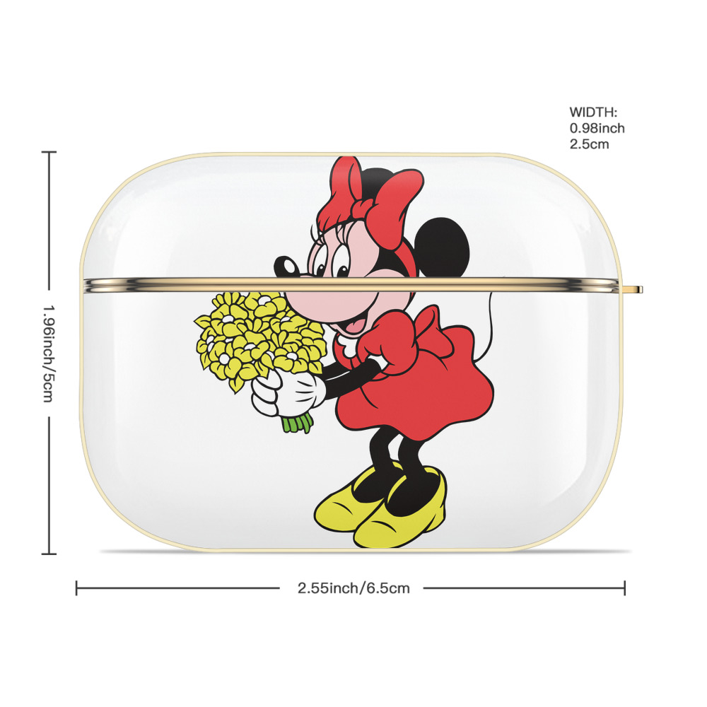 ミッキーマウス Mickey Mouse 【AirPods Pro用】ハードシェル保護ケース｜耐衝撃・防指紋・カラビナ付き商品仕様
