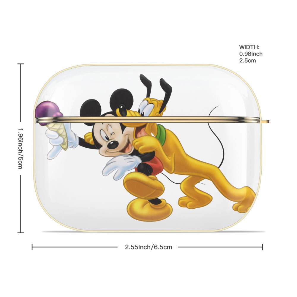 ミッキーマウス Mickey Mouse 【AirPods Pro用】ハードシェル保護ケース｜耐衝撃・防指紋・カラビナ付き商品仕様