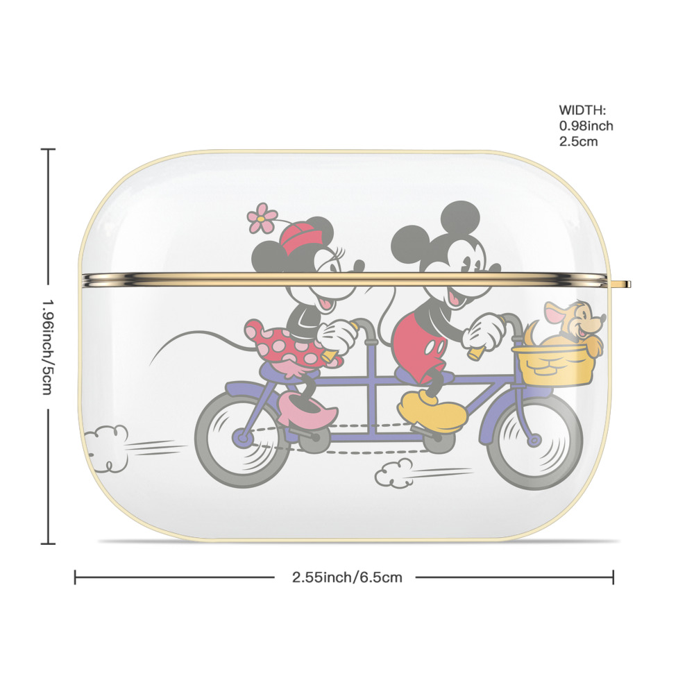 ミッキーマウス Mickey Mouse 【AirPods Pro用】ハードシェル保護ケース｜耐衝撃・防指紋・カラビナ付き商品仕様