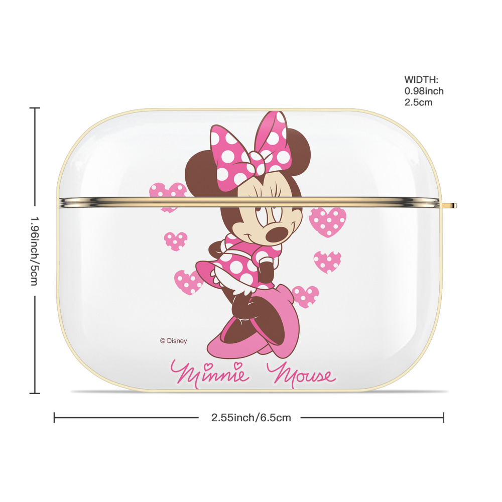 ミッキーマウス Mickey Mouse 【AirPods Pro用】ハードシェル保護ケース｜耐衝撃・防指紋・カラビナ付き商品仕様