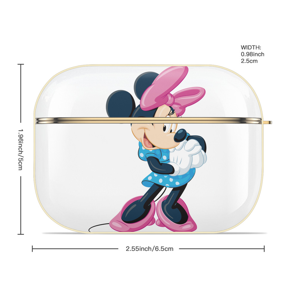ミッキーマウス Mickey Mouse 【AirPods Pro用】ハードシェル保護ケース｜耐衝撃・防指紋・カラビナ付き商品仕様