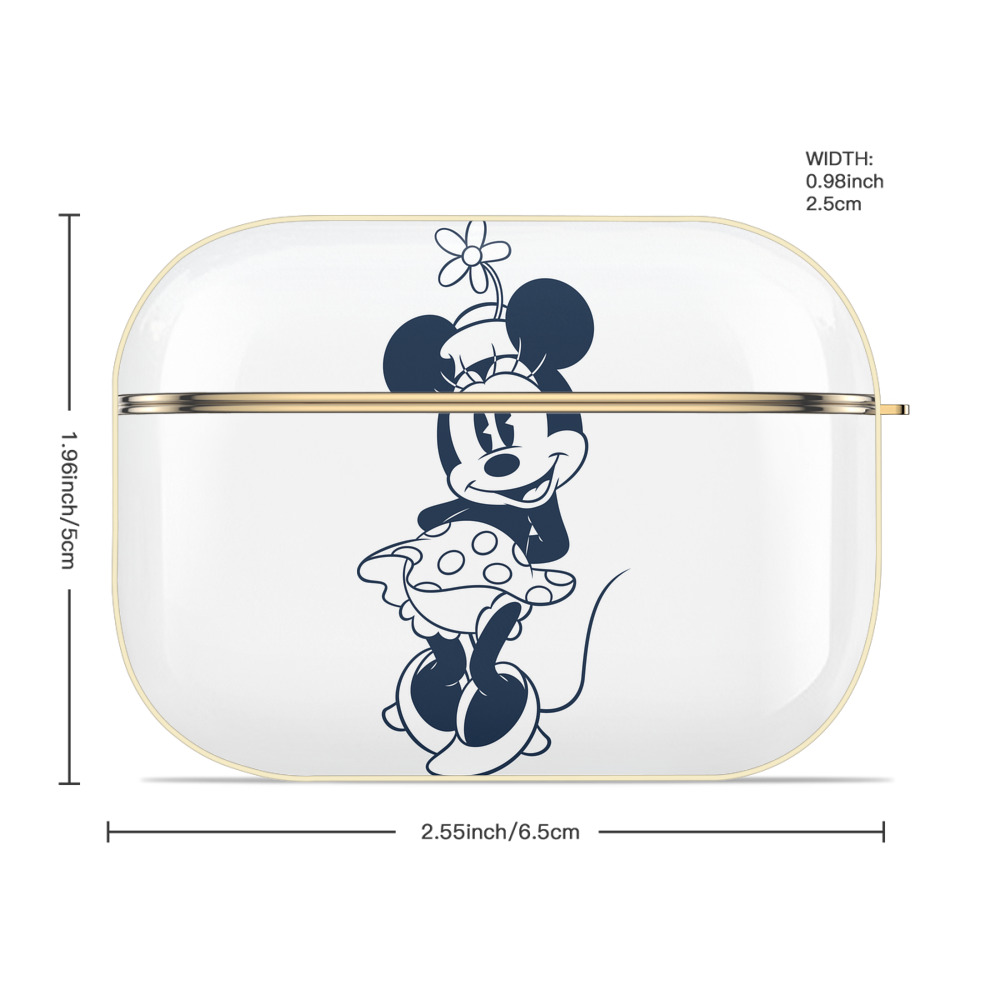 ミッキーマウス Mickey Mouse 【AirPods Pro用】ハードシェル保護ケース｜耐衝撃・防指紋・カラビナ付き商品仕様