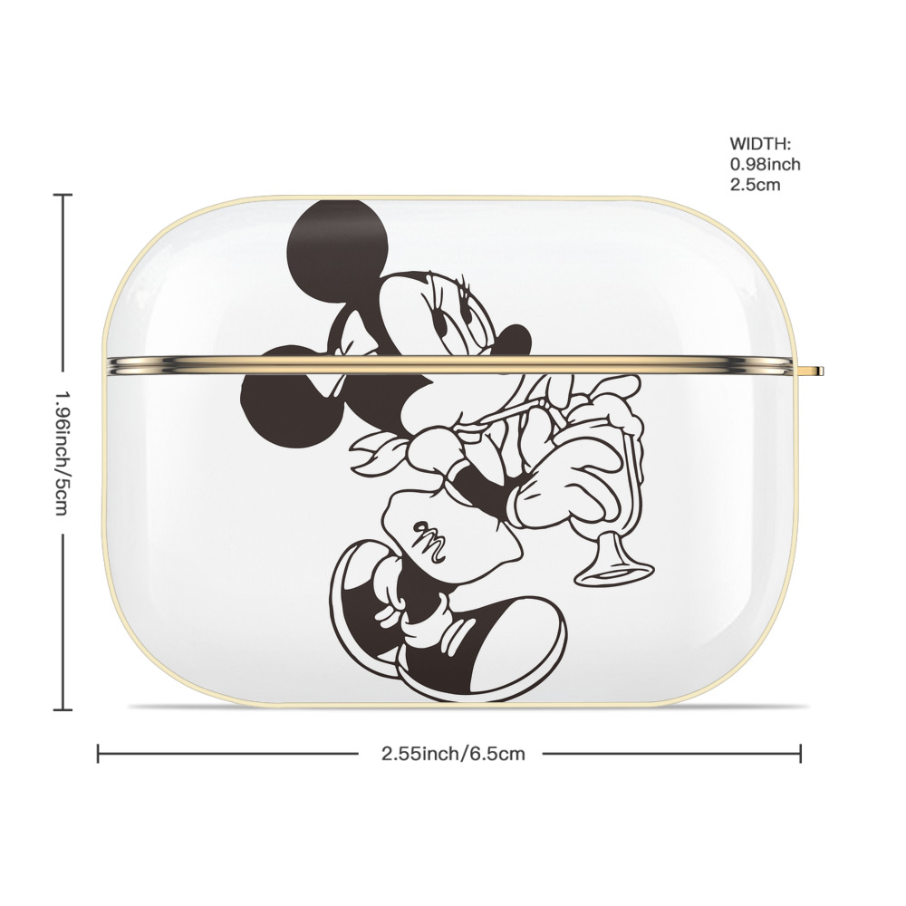 ミッキーマウス Mickey Mouse 【AirPods Pro用】ハードシェル保護ケース｜耐衝撃・防指紋・カラビナ付き商品仕様