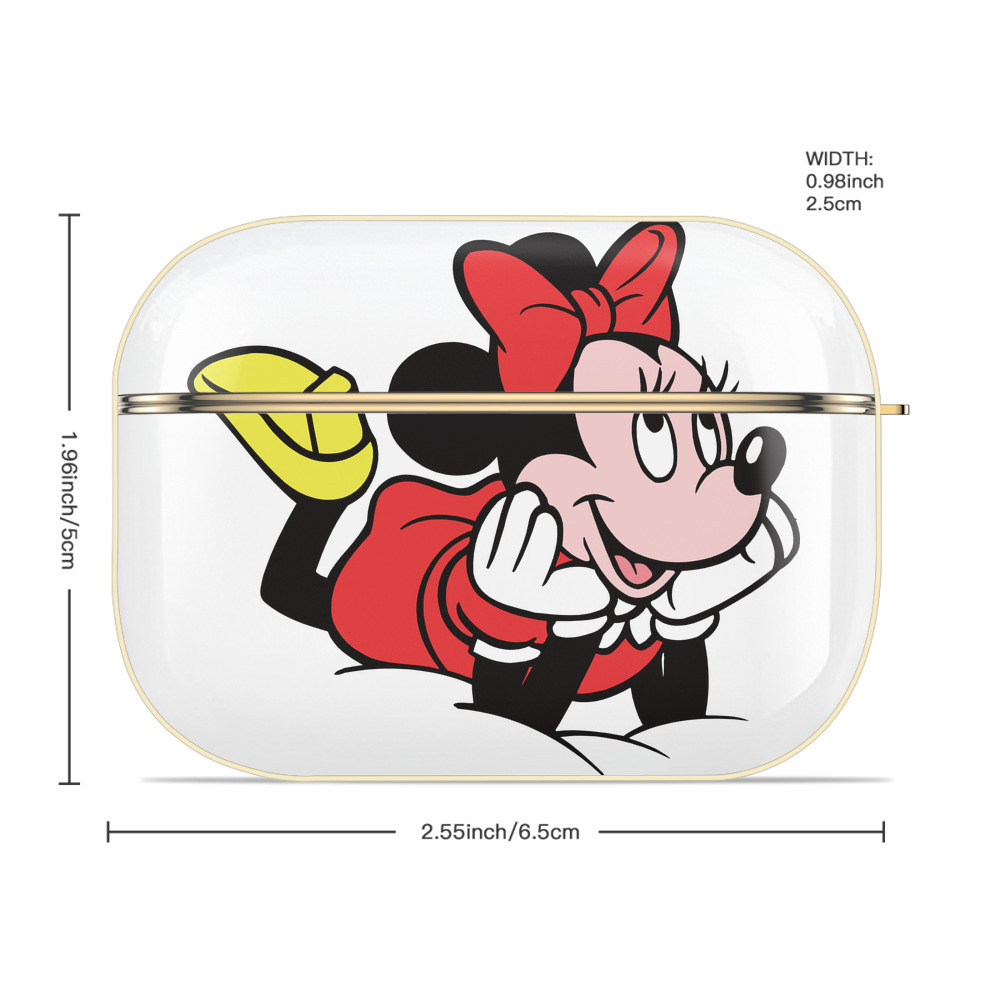 ミッキーマウス Mickey Mouse 【AirPods Pro用】ハードシェル保護ケース｜耐衝撃・防指紋・カラビナ付き商品仕様