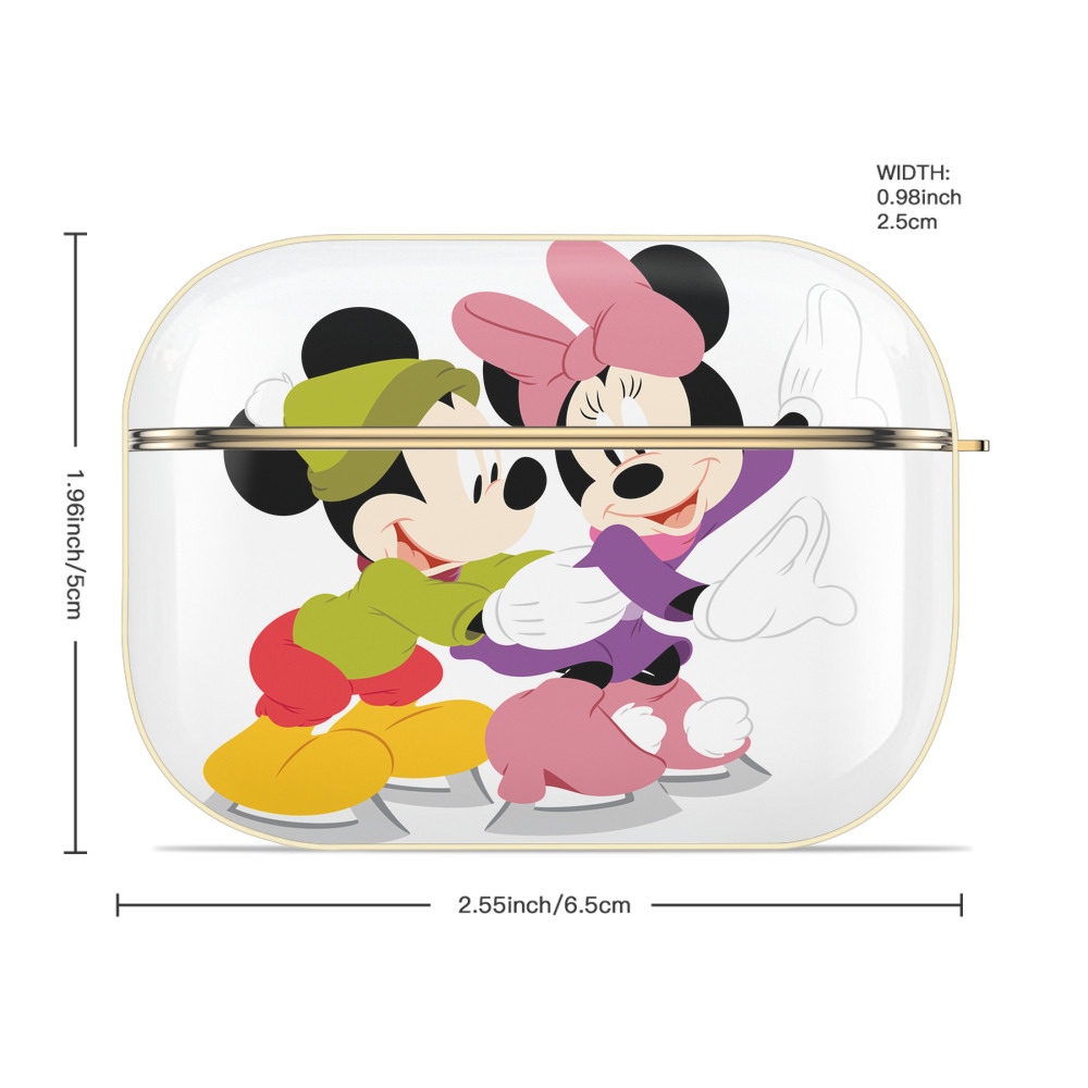 ミッキーマウス Mickey Mouse 【AirPods Pro用】ハードシェル保護ケース｜耐衝撃・防指紋・カラビナ付き商品仕様