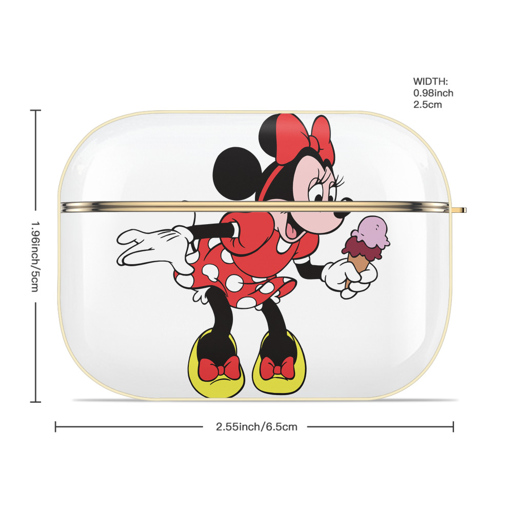 ミッキーマウス Mickey Mouse 【AirPods Pro用】ハードシェル保護ケース｜耐衝撃・防指紋・カラビナ付き商品仕様