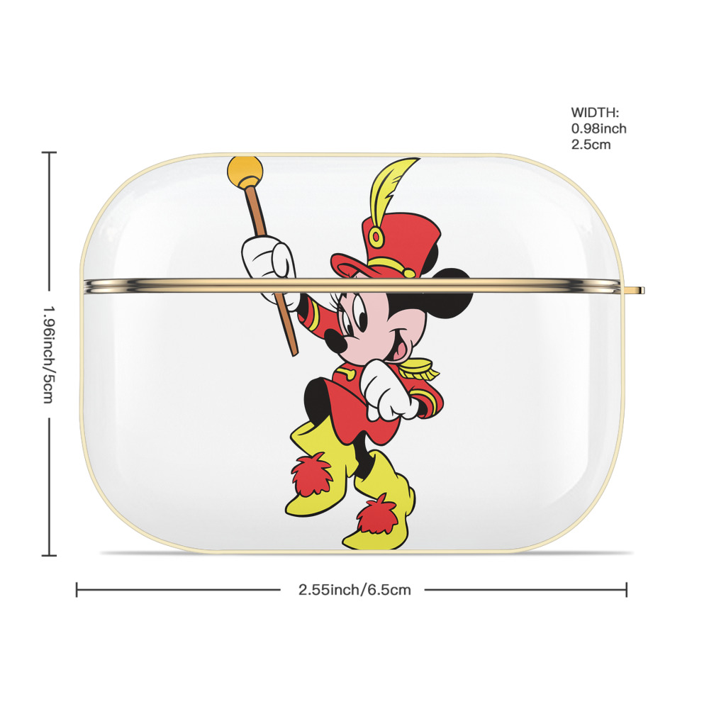 ミッキーマウス Mickey Mouse 【AirPods Pro用】ハードシェル保護ケース｜耐衝撃・防指紋・カラビナ付き商品仕様