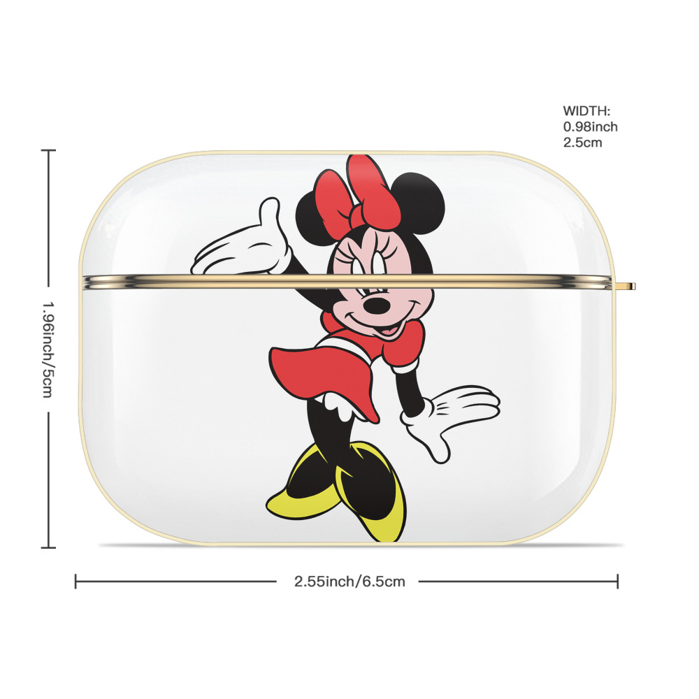 ミッキーマウス Mickey Mouse 【AirPods Pro用】ハードシェル保護ケース｜耐衝撃・防指紋・カラビナ付き商品仕様