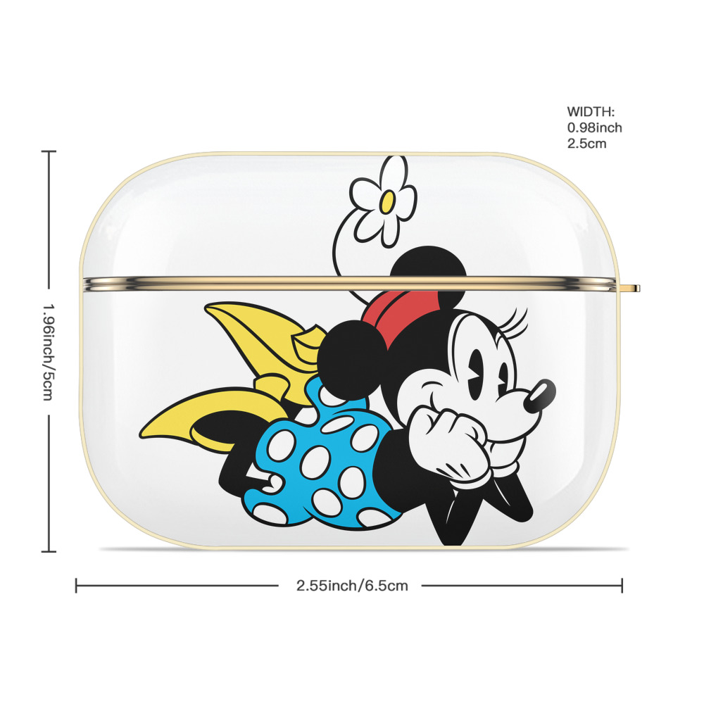 ミッキーマウス Mickey Mouse 【AirPods Pro用】ハードシェル保護ケース｜耐衝撃・防指紋・カラビナ付き商品仕様