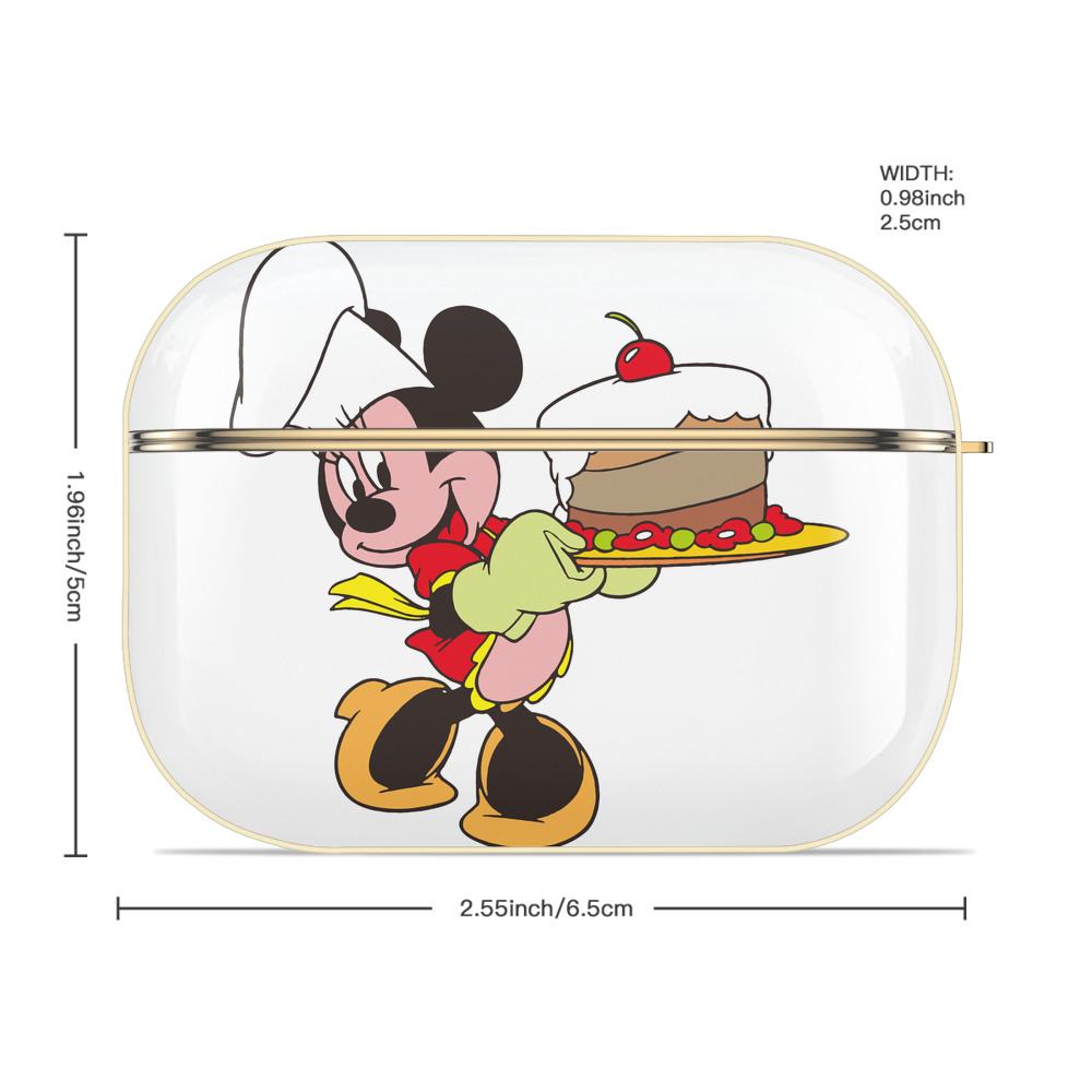 ミッキーマウス Mickey Mouse 【AirPods Pro用】ハードシェル保護ケース｜耐衝撃・防指紋・カラビナ付き商品仕様
