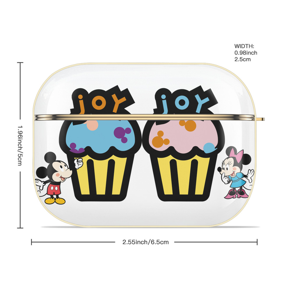 ミッキーマウス Mickey Mouse 【AirPods Pro用】ハードシェル保護ケース｜耐衝撃・防指紋・カラビナ付き商品仕様