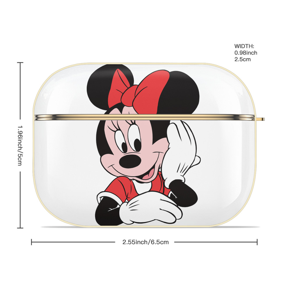 ミッキーマウス Mickey Mouse 【AirPods Pro用】ハードシェル保護ケース｜耐衝撃・防指紋・カラビナ付き商品仕様