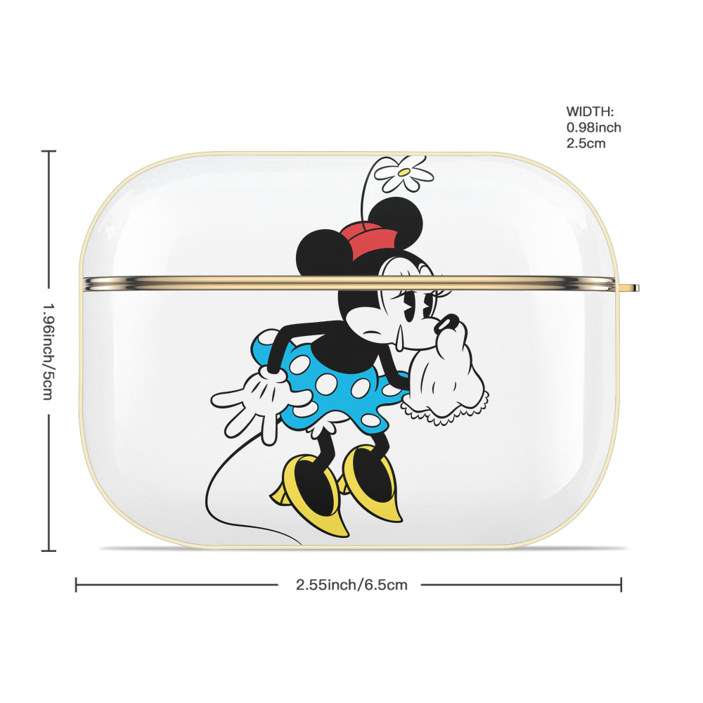 ミッキーマウス Mickey Mouse 【AirPods Pro用】ハードシェル保護ケース｜耐衝撃・防指紋・カラビナ付き商品仕様