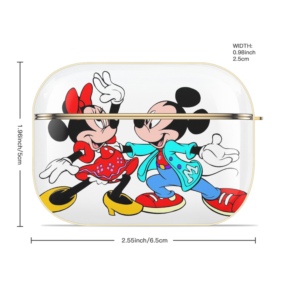 ミッキーマウス Mickey Mouse 【AirPods Pro用】ハードシェル保護ケース｜耐衝撃・防指紋・カラビナ付き商品仕様