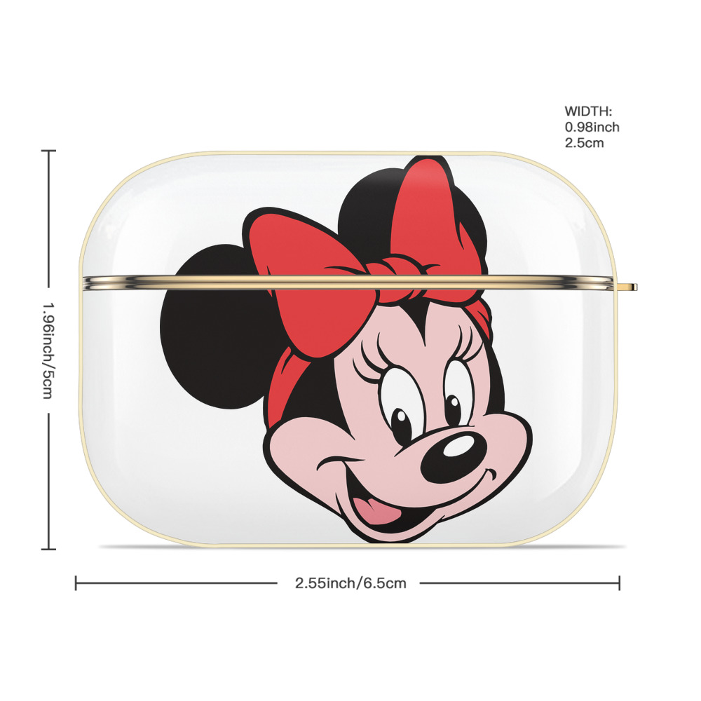 ミッキーマウス Mickey Mouse 【AirPods Pro用】ハードシェル保護ケース｜耐衝撃・防指紋・カラビナ付き商品仕様