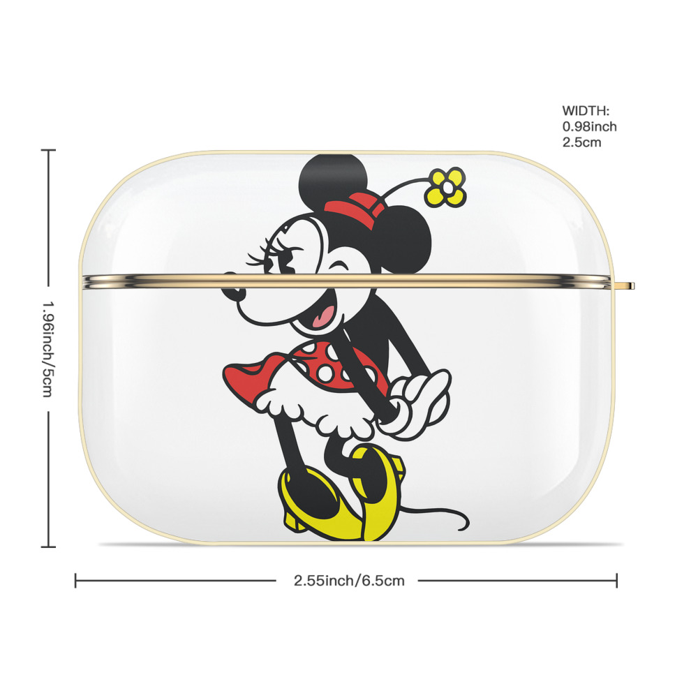 ミッキーマウス Mickey Mouse 【AirPods Pro用】ハードシェル保護ケース｜耐衝撃・防指紋・カラビナ付き商品仕様