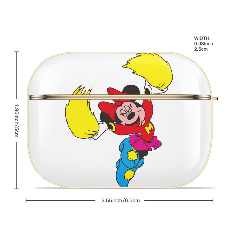 ミッキーマウス Mickey Mouse 【AirPods Pro用】ハードシェル保護ケース｜耐衝撃・防指紋・カラビナ付き商品仕様