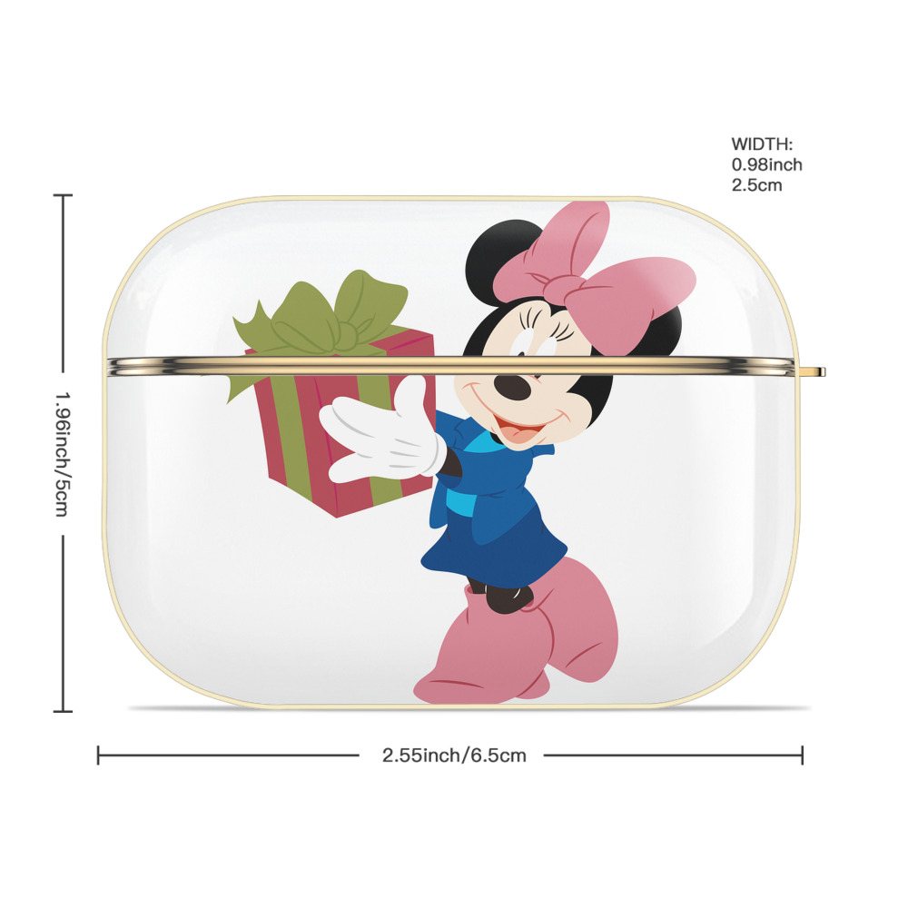 ミッキーマウス Mickey Mouse 【AirPods Pro用】ハードシェル保護ケース｜耐衝撃・防指紋・カラビナ付き商品仕様