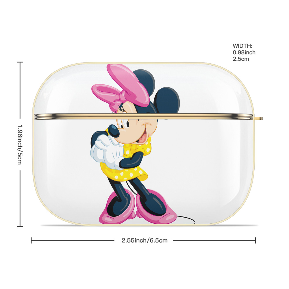 ミッキーマウス Mickey Mouse 【AirPods Pro用】ハードシェル保護ケース｜耐衝撃・防指紋・カラビナ付き商品仕様