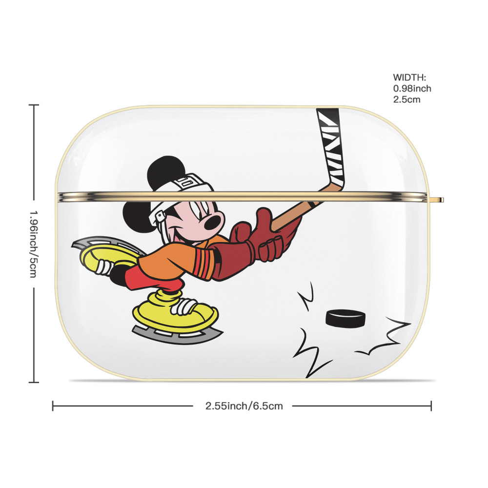 ミッキーマウス Mickey Mouse 【AirPods Pro用】ハードシェル保護ケース｜耐衝撃・防指紋・カラビナ付き商品仕様