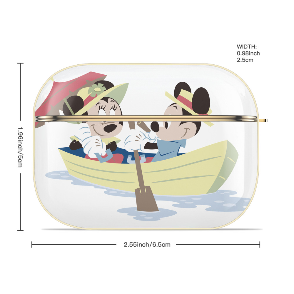 ミッキーマウス Mickey Mouse 【AirPods Pro用】ハードシェル保護ケース｜耐衝撃・防指紋・カラビナ付き商品仕様