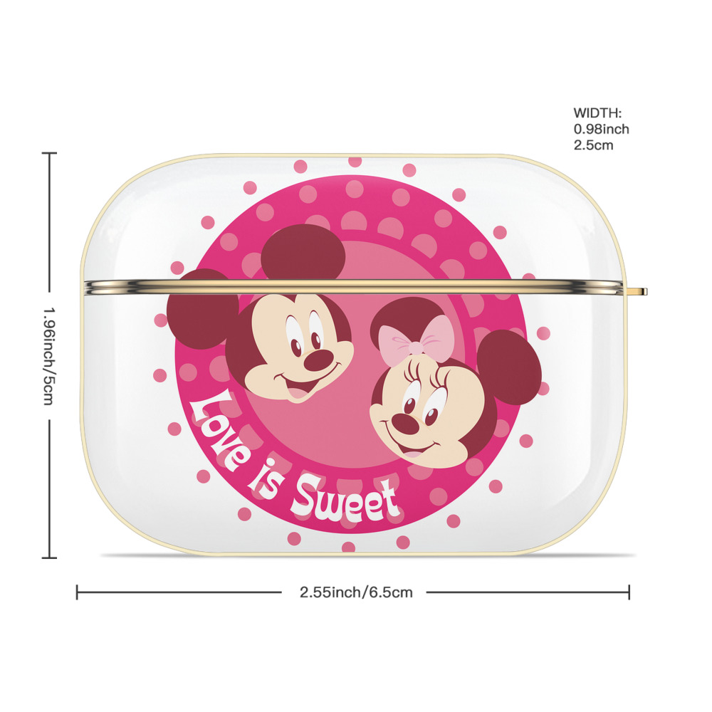 ミッキーマウス Mickey Mouse 【AirPods Pro用】ハードシェル保護ケース｜耐衝撃・防指紋・カラビナ付き商品仕様