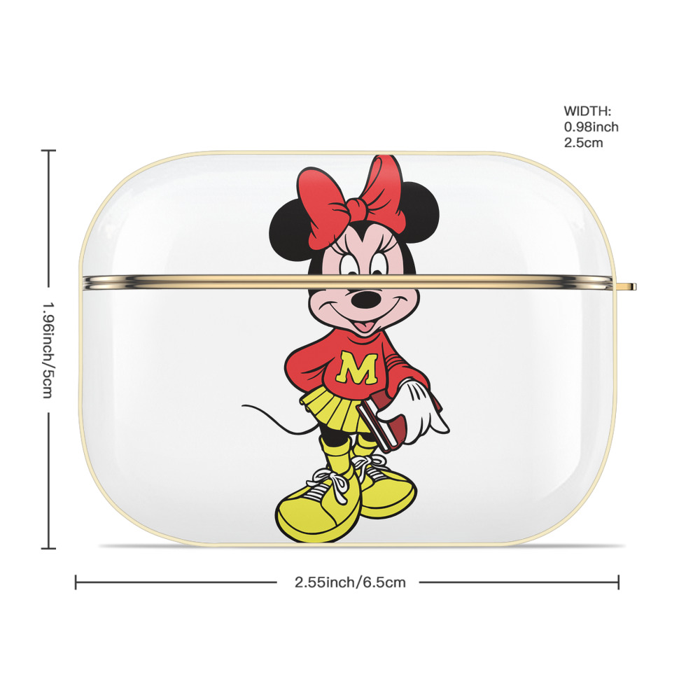 ミッキーマウス Mickey Mouse 【AirPods Pro用】ハードシェル保護ケース｜耐衝撃・防指紋・カラビナ付き商品仕様